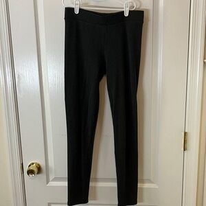 Vera Wang, substantial cotton knit leggings, Heather gray Small